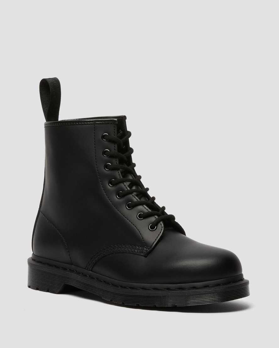 Dr. Martens 1460 Mono Smooth Nahka Miesten Nauhalliset Nilkkurit - Mustat Nilkkurit [645-GTEPDM]